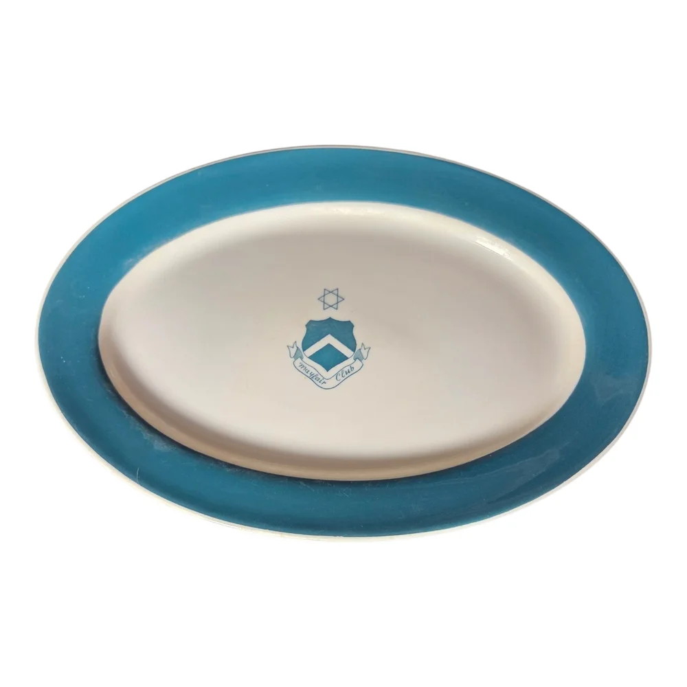 Elegant Blue and White Ceramic Platter